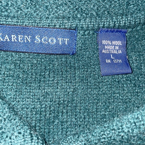 Karen Scott Vintage NWT 100% Knit Blazer Jacket size L made in Australia - Picture 6 of 8